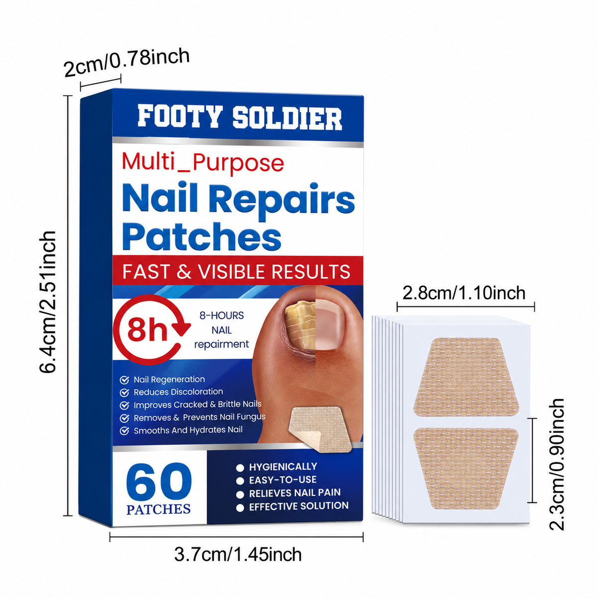 Fungus Nail Repair Patches 60pcs