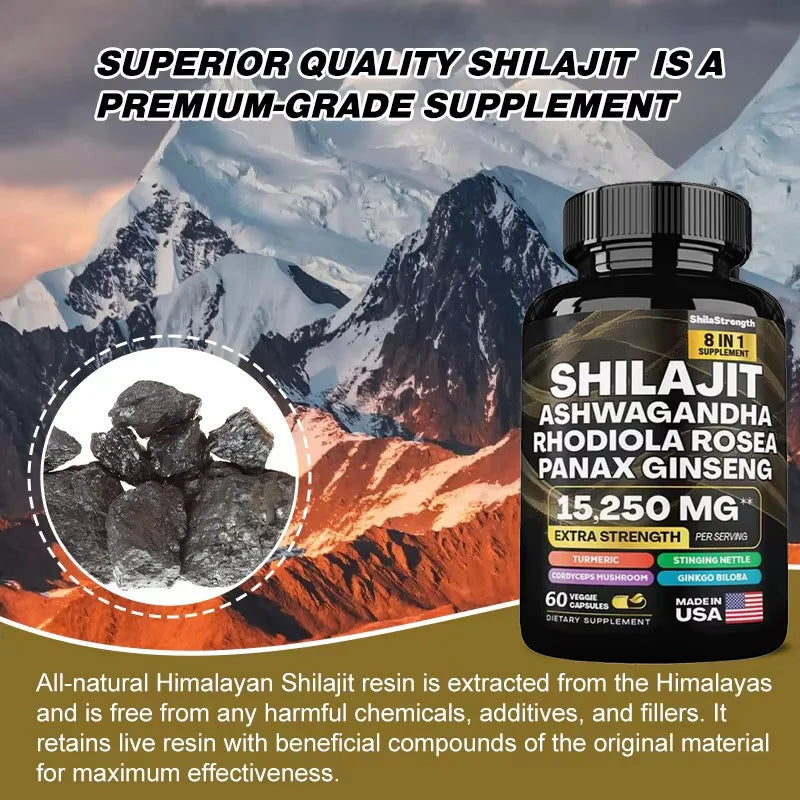 Shilajit Ashwagandha + Sea Moss Capsules